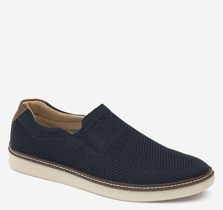 Johnston & Murphy McGuffey Knit Slip On Skor Herr - Marinblå Skor [QI6408921]